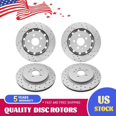 Rotor de freno delantero trasero perforado para Ford Explorer Flex Taurus Lincoln MKS MKT Foto 1 de 4