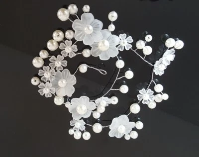 Haarschmuck Braut Haargesteck  Hochzeit Kommunion Kopfschmuck Kunstperle NEU H5 - Bild 1 von 2