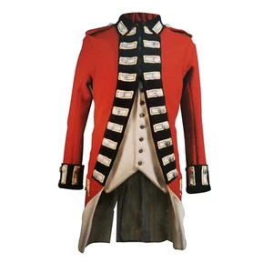 New Men Red Wool British Uniform, Historical Tailcoat, British Regiment Jacket - Picture 1 of 2