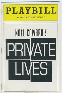 June 2002 - Richard Rodgers Theatre Playbill - Private Lives - Alan Rickman - Picture 1 of 4