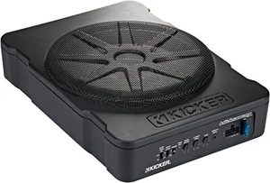 KICKER 51HS10 CAR AUDIO 10" HIDEAWAY POWERED SUBWOOFER SUB ENCLOSURE W/AMPLIFIER - Picture 1 of 6