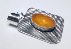 Top Orange Onyx Oval Shape Handmade Gemstone Pendant Jewellery Size 2 Inches - Picture 1 of 4