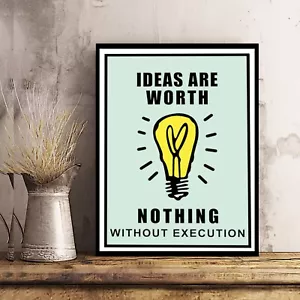 PÓSTER/LIENZO Visión del Éxito Mentalidad de Monopolio Motivación ed1 - Imagen 1 de 8