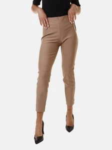 Ragno DE72PS Pantalone donna cammello lungo stretto skinny sigaretta viscosa - Imagen 1 de 4