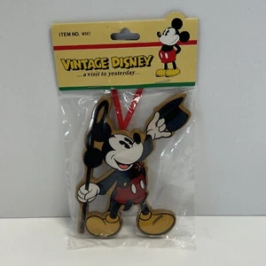 Disney Kurt Adler Santas World Mickey Mouse Top Hat Cane Ornament New Sealed - Picture 1 of 7