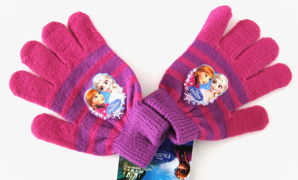 FROZEN Gants REINE DES NEIGES -  taille unique extensible pour enfant fille - Photo 1/1
