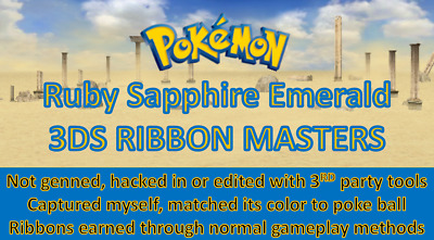 Pokemon Ruby Sapphire Emerald Ribbon Masters : Shiny & Non-Shiny