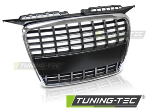 GRIGLIA CALANDRA ANTERIORE TUNING CHROME BLACK PER AUDI A3 2005-2008 - Imagen 1 de 1