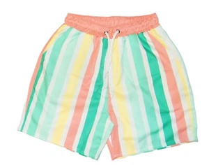 NWT BOYS size 5-6 PASTEL SUMMER STRIPED SWIM TRUNKS - Picture 1 of 4