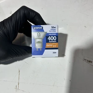 STATUS 50w halogen 400 lumen GU10 Bulb 240v, dimmable, 2000HRS, - Picture 1 of 6