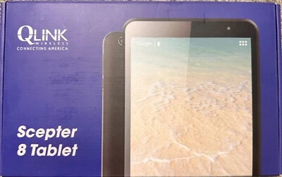 Q LINK WIRELESS Q LINK - Scepter 8 Tablet, Android, 2GB Ram, 16GB Rom, 8inch Display, WIFI - NEW