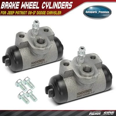 2x Rear Drum Brake Wheel Cylinder for Jeep Patriot 08-17 Dodge Avenger Chrysler - Image 1 of 4