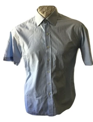 Camicia da lavoro uomo Ingram Maglia Manica Corta Classica Celeste Cotone tg 39 - Immagine 1 di 4