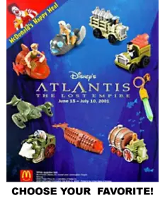 McDonald's 2001 Disney Atlantis The Lost Empire Spielzeug - Wählen Sie Ihren Favoriten! - Bild 1 von 52