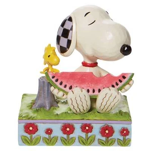 Estatuilla de sandía Snoopy Peanuts de Jim Shore "A Summer Snack", 4.625" - Imagen 1 de 1