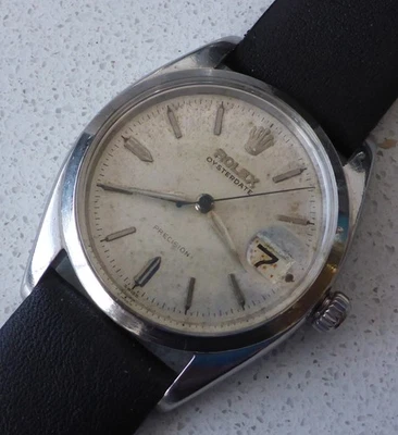 Rolex Oysterdate Precision, Vintage, Mans Watch, 6494, Manual, O/hauled, G/teed - image 1 of 4