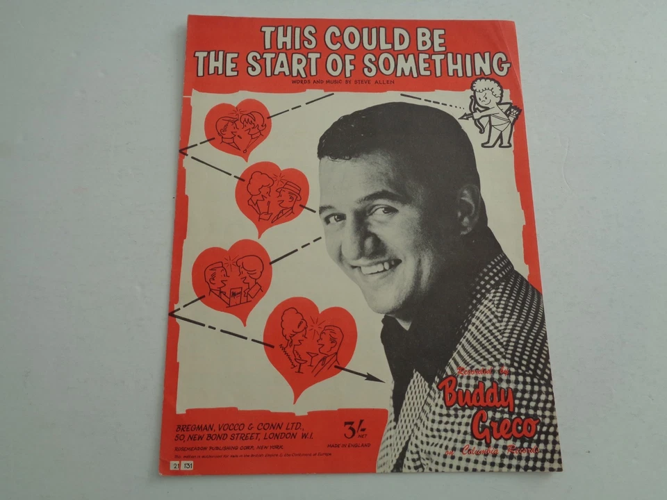 SHEET MUSIC - THIS COULD BE THE START OF SOMETHING - BUDDY GRECO - 1956 - Image 1 of 1