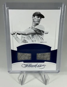 2017 Panini Flawless Ted Williams Dual Patch Relic 6/7 Sapphire - Picture 1 of 2