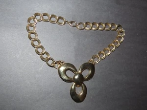 PARK LANE 17" GROBE ANHÄNGER KETTE HALSKETTE VINTAGE GOLDFARBEN SIGNIERT - Bild 1 von 3