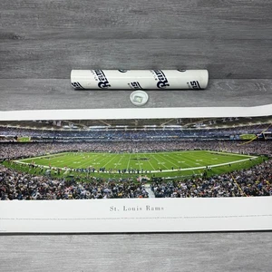 ST. LOUIS RAMS Edward Jones Dome 2010 NFL Premium Panoramic 13x40 POSTER Print - Picture 1 of 9