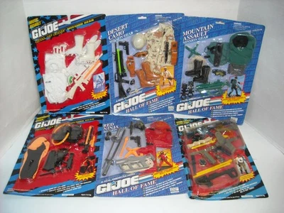 1993 Лот из 6 GI Joe Зал славы аксессуары наборы для 12" фигурки - Изображение 1 из 4