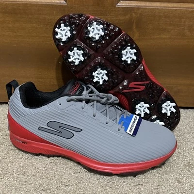 🔥⛳️$155 SKECHERS GO GOLF PRO 5 Hyper Burst Sapatos Almofada Vermelho/Cinza Masculino Tamanho 9 - Imagem 1 de 4