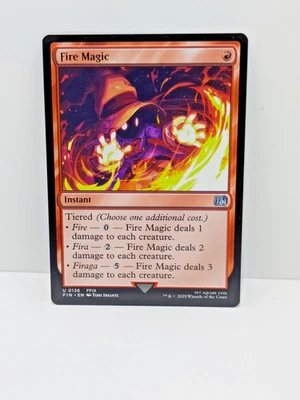 Final Fantasy - Fire Magic - Red - Instant - Uncommon - Fin 136 - - Image 1 of 2