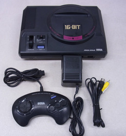 Sega Mega Drive Console HAA-2510 2 Controller Megadrive NTSC-J Tested Working