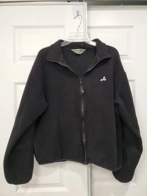 EMS Pinnacle Performance Men's Large Full Zip Up Fleece Mock Neck Black See Pics - Image 1 of 4