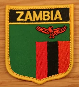 Sambia Sambisches Schild Länderflagge gestickt PATCH Abzeichen P1 - Bild 1 von 1