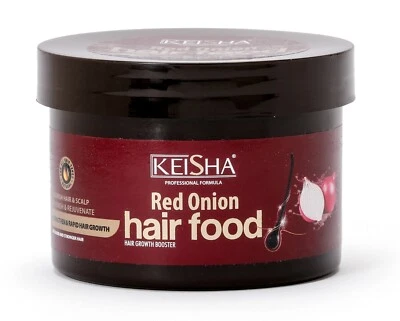 KEISHA Professional Red Onion Oil Hair Food 250ml - Rapid Hair Growth Booster UK