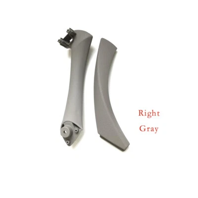 Fits BMW 3 Series 04-12 2PCS Right Inner Door Pull Handle with Cover Gray Trim - Image 1 of 4