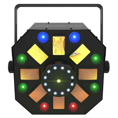 Chauvet DJ Swarm Wash FX ILS RGBAW+UV DMX LED Rotating Derby/Laser/Strobe Light - Image 1 of 4