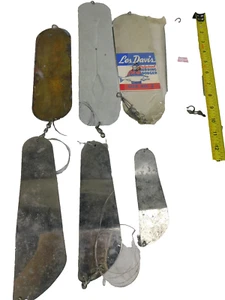 7 Herings Dodger Köder Chrom inkl NOS Les Davis Emaille Vintage Angeln Posten - Bild 1 von 5