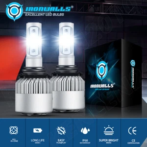 9006 LED Headlight Bulbs Conversion Kit Low Beam 10000W 1000000LM 6000K White 2x - Foto 1 di 12