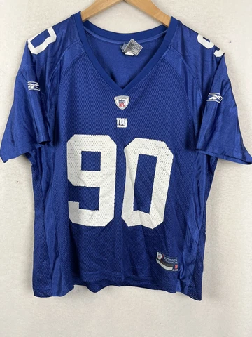 Reebok New York Giants Size XL #90 Pierre -Paul Football Jersey Blue Womens Cover