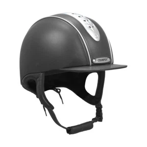 Champion Evolution Pearl Ventilated Peaked Riding Hat Black/Navy 6 7/8" - 7 3/4" - Picture 1 of 7