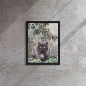 Katze Kunstdrucke von Michaeline McDonald - Gerahmter Katzenkunstdruck - Bild 1 von 1