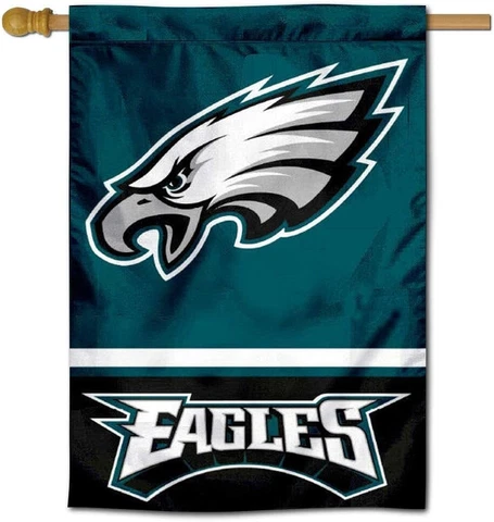 Philadelphia Eagles Two Sided Garden House Flag 28 x 40 in For Home Decor NEW Cover