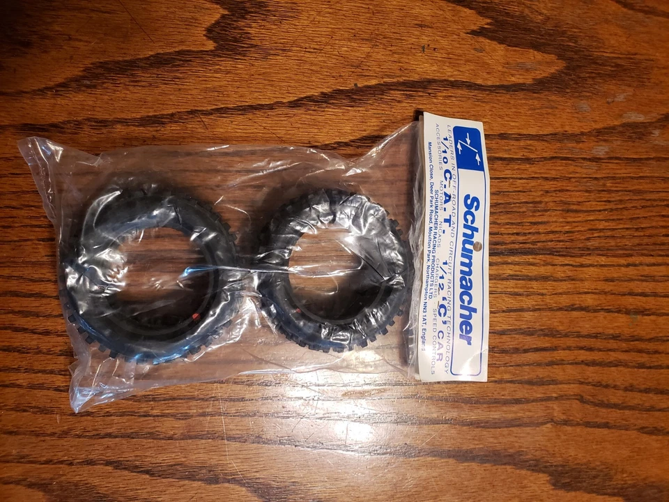  SCHUMACHER RACING T665 RC Buggy Tires 1/10 C.A.T. 1/12 ‘C’  Rc10,losi - Image 1 of 3