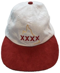 XXXX Queensland Men's Unisex Corduroy Strap Back Hat Cap Embroidered Logo - Foto 1 di 8