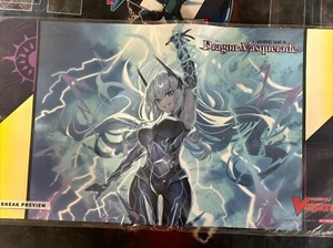 CARDFIGHT VANGUARD D-BT10 BLACK SKY THUNDER QUAKING QUEEN LEIMINA PLAYMAT - Picture 1 of 1