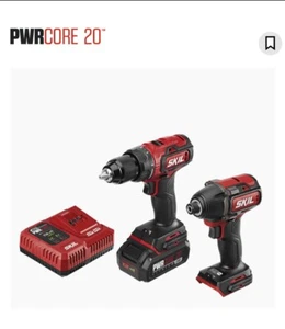 SKIL PWR Core 20 Brushless 20V Drill Driver & Impact Driver Kit CB74 - Picture 1 of 6
