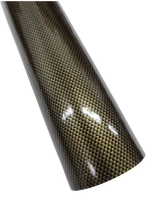 Calcomanía adhesiva envolvente de vinilo con patrón a cuadros negro dorado brillante impresa para automóvil Foto 1 de 2