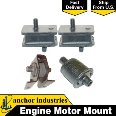 Juego de montaje de motor y transmisión de 4 AT/MT para Dodge D100 L6 1975-1979 anclaje de 3,7 L Foto 1 de 4