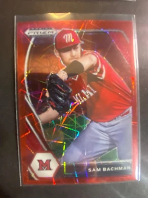 Sam Bachman - 2021 Prizm Baseball Draft Picks Card #PDP9 Red Velocity - Image 1 of 2
