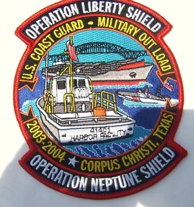 USCG PATCH - OPERATION LIBERTY SHIELD - NEPTUNE SHIELD 2003-2004 FULL COLOR - Picture 1 of 1