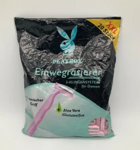 Playboy Einwegrasierer 2 Klingen Aloe Vera ergonomischer Griff 20er Pack - Bild 1 von 3