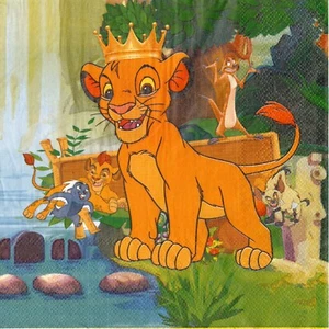 Serviettes en papier Le Roi Lion Disney. Paper napkins King Lion Disney - Picture 1 of 1