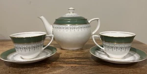 Royal Worcester Vintage 1965 Set/26 Pc Teapot Teacups Saucers Regency MINT - Picture 1 of 19